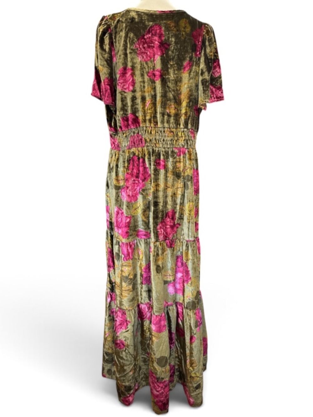 Anthropologie Somerset Floral Velvet Maxi Dress #727 - Picture 3 of 4